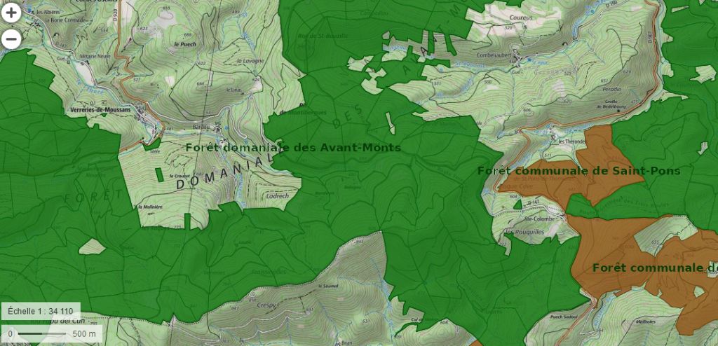 forets avants monts geoportail