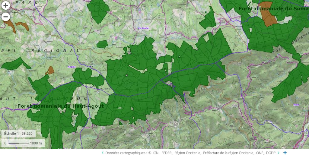 forets somail geoportail