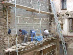 reconstruction mur mitoyen